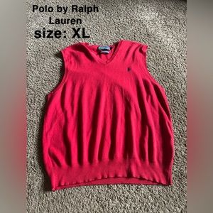 Polo By Ralph Lauren Red Vest